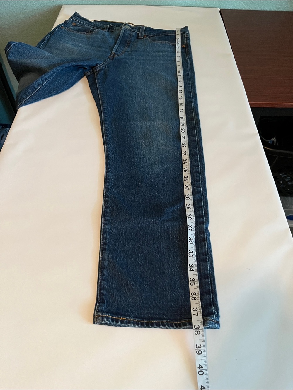 Levi’s Premium Denim Wedgie Straight High Rise Size 31 - Picture 9 of 16